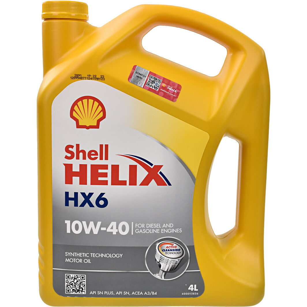 Моторное масло Shell Helix HX6 10W-40 4 л на Audi V8