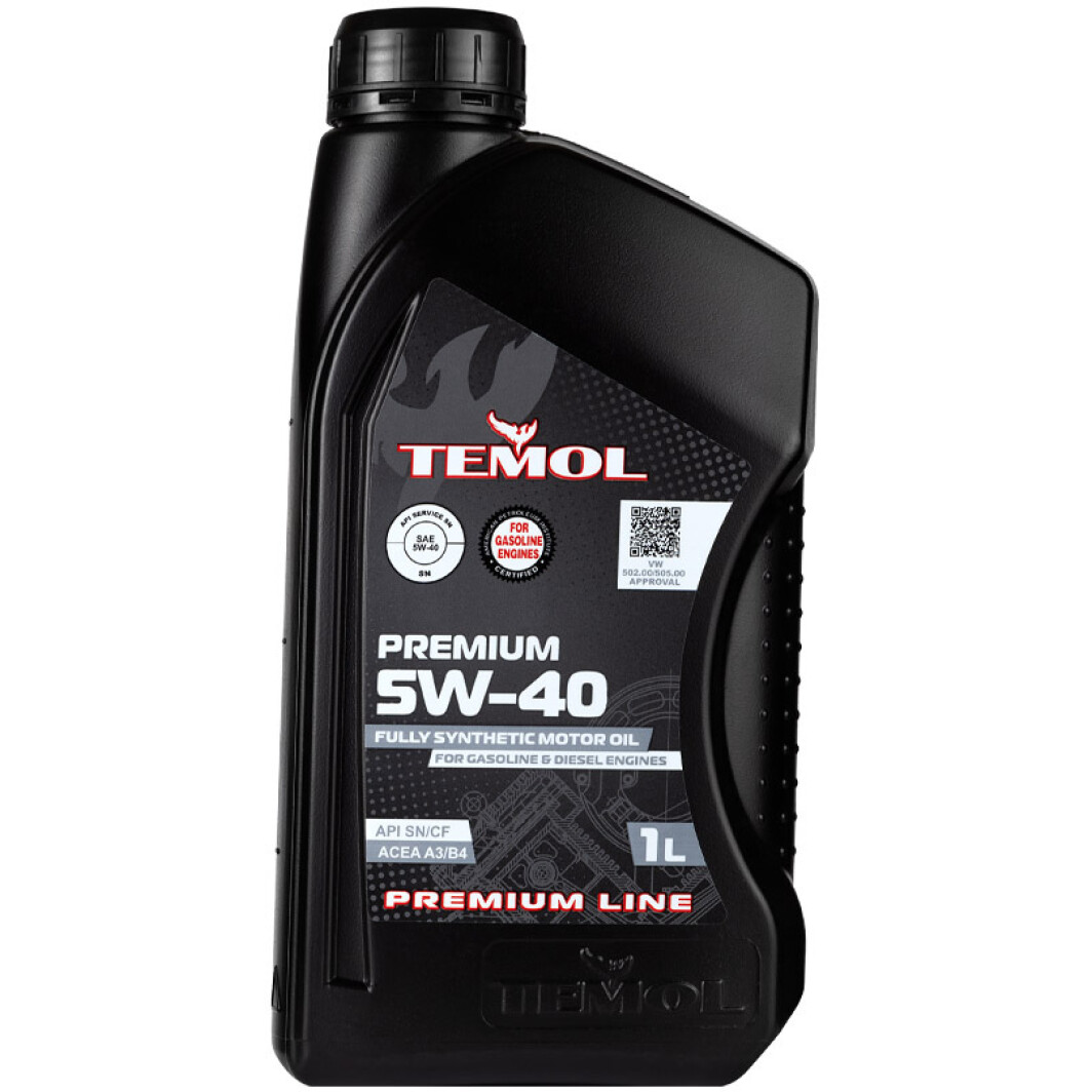 Моторное масло TEMOL Premium 5W-40 1 л на Peugeot 605
