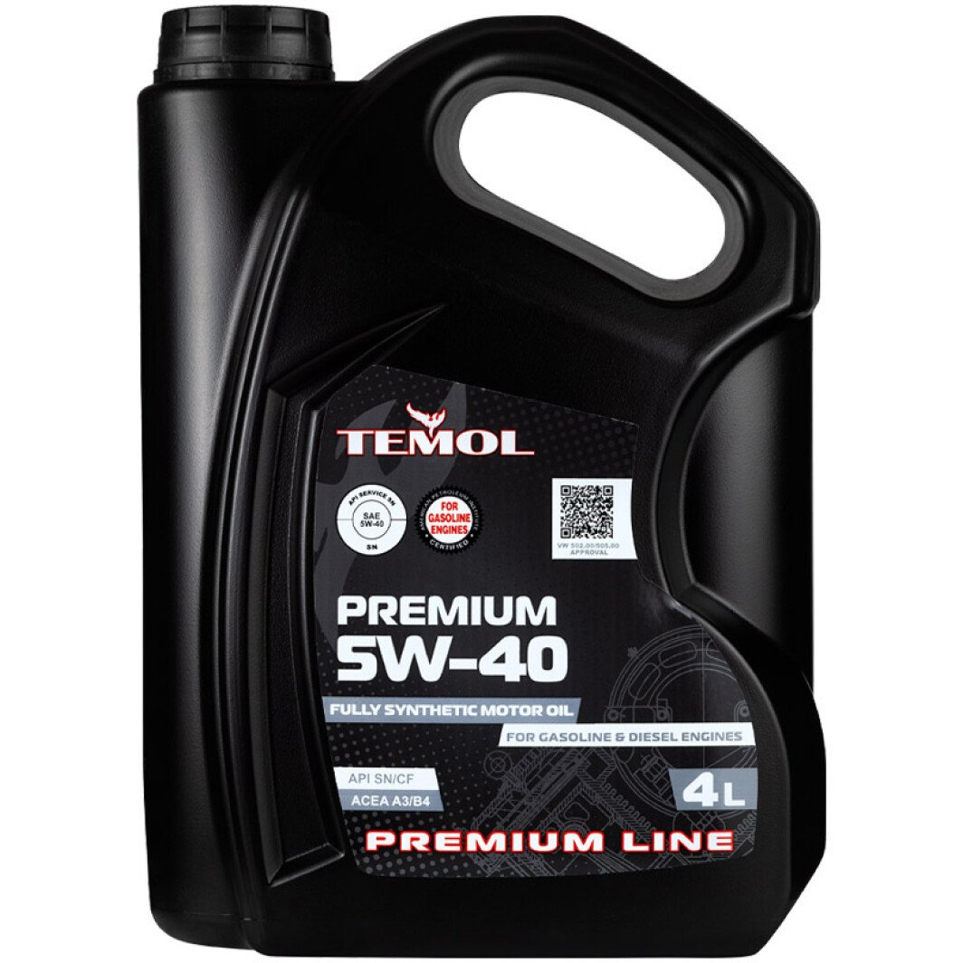 Моторное масло TEMOL Premium 5W-40 4 л на Chevrolet Niva