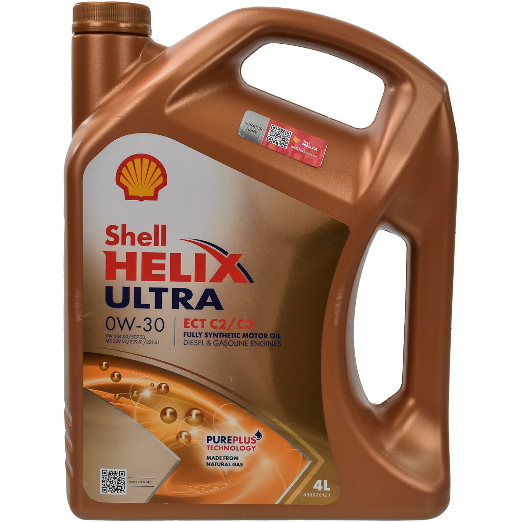 Моторное масло Shell Helix Ultra ECT С2/С3 0W-30 4 л на Rover 800
