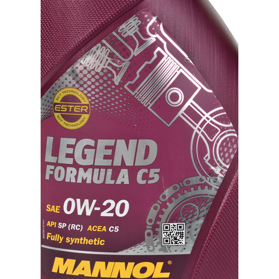 Моторное масло Mannol Legend Formula C5 0W-20 5 л на Lancia Musa