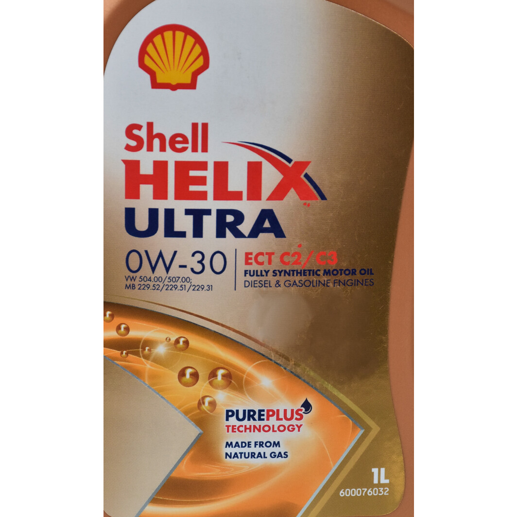 Моторна олива Shell Helix Ultra ECT С2/С3 0W-30 1 л на Lexus RC