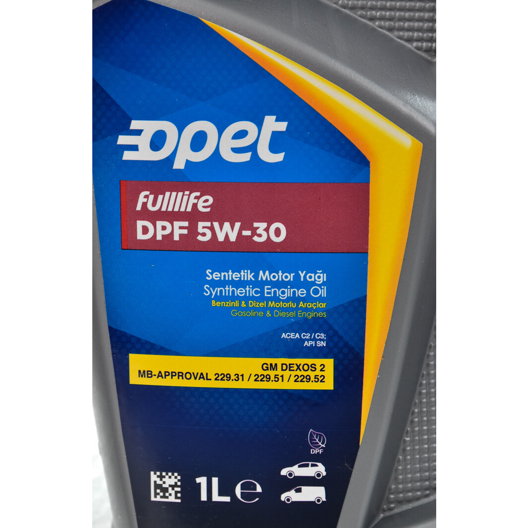 Моторное масло Opet FullLife DPF 5W-30 1 л на Toyota Sprinter