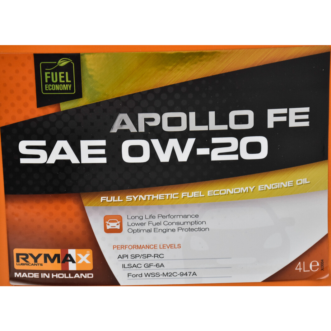 Моторное масло Rymax Apollo FE 0W-20 4 л на Seat Alhambra