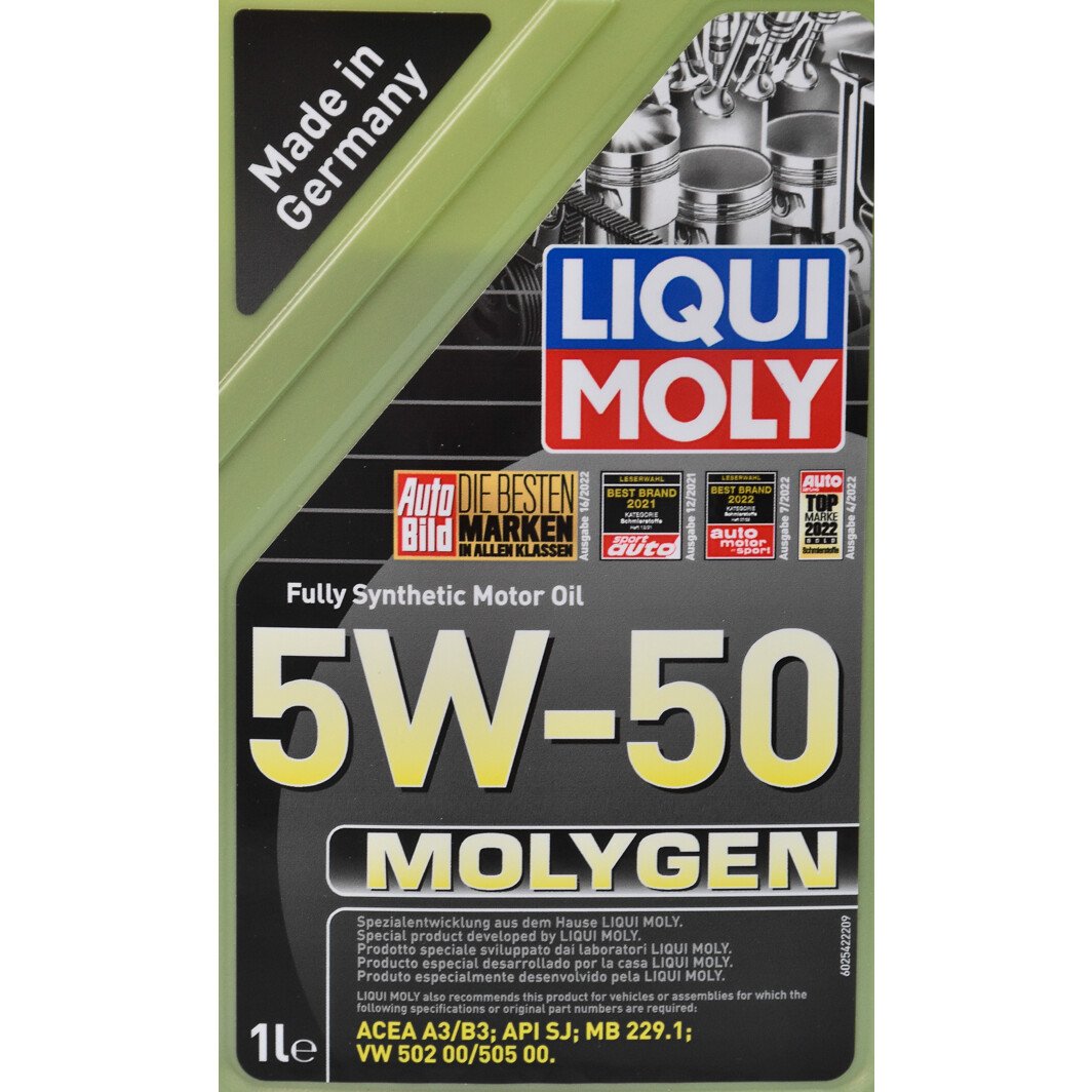 Моторна олива Liqui Moly Molygen 5W-50 1 л на Renault Fluence