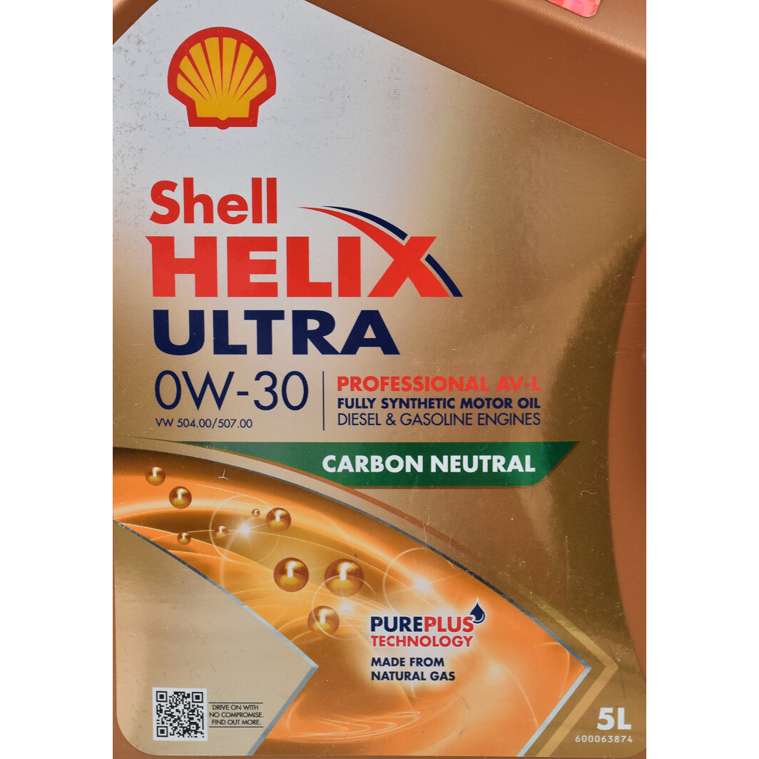 Моторное масло Shell Helix Ultra Pro AV-L 0W-30 5 л на Citroen C6