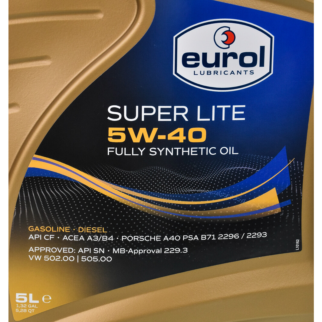 Моторное масло Eurol Super Lite 5W-40 5 л на Seat Terra