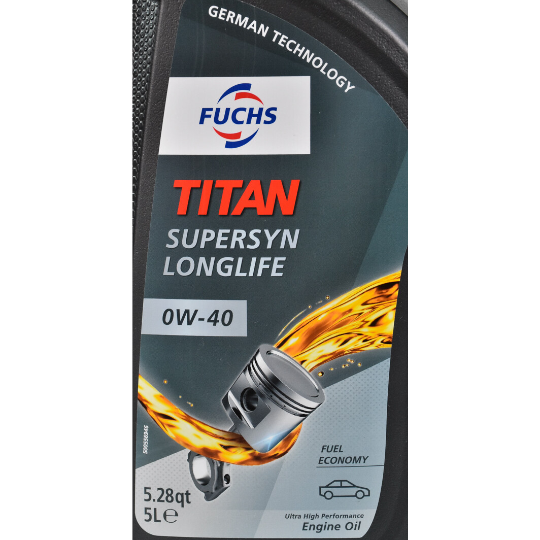 Моторна олива Fuchs Titan Supersyn Long Life 0W-40 5 л на Volvo 960