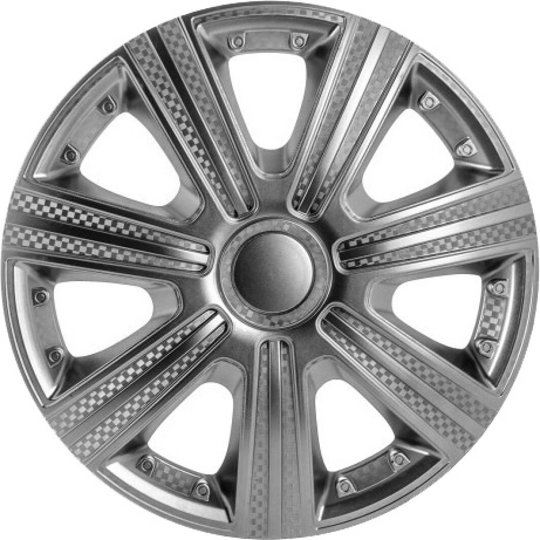 Комплект ковпаків на колеса Star DTM колір сріблястий хромована R16