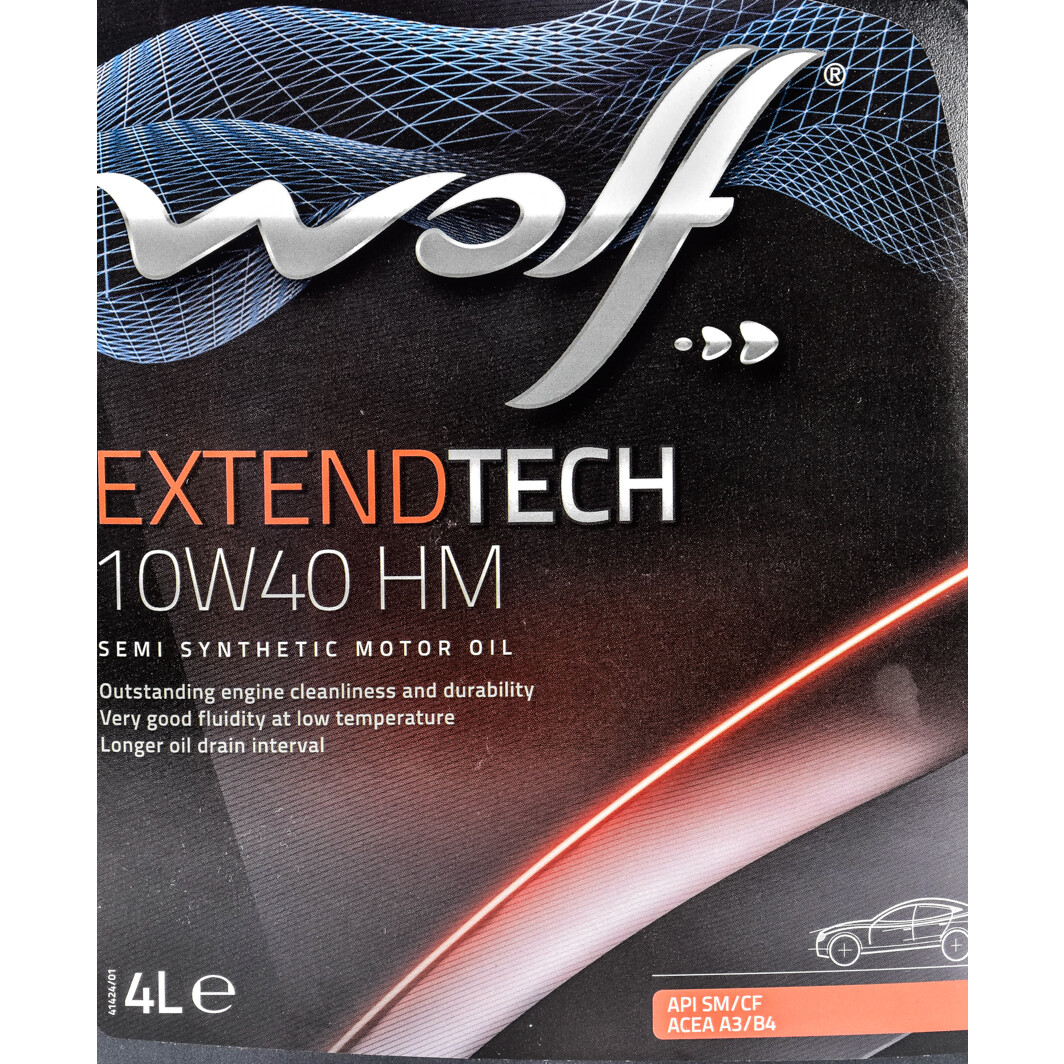 Моторное масло Wolf Extendtech HM 10W-40 4 л на Jaguar XF