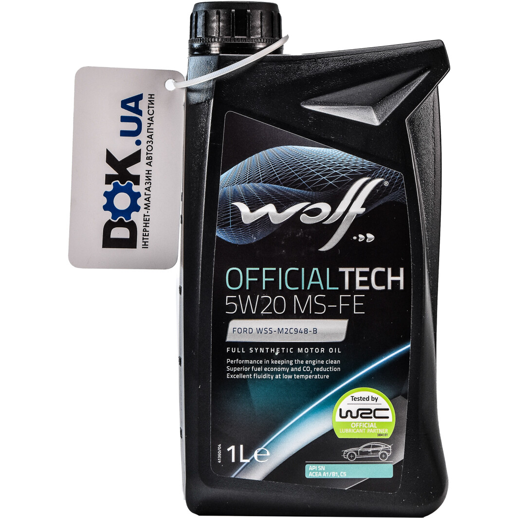 Моторна олива Wolf Officialtech MS-FE 5W-20 1 л на Daewoo Nubira