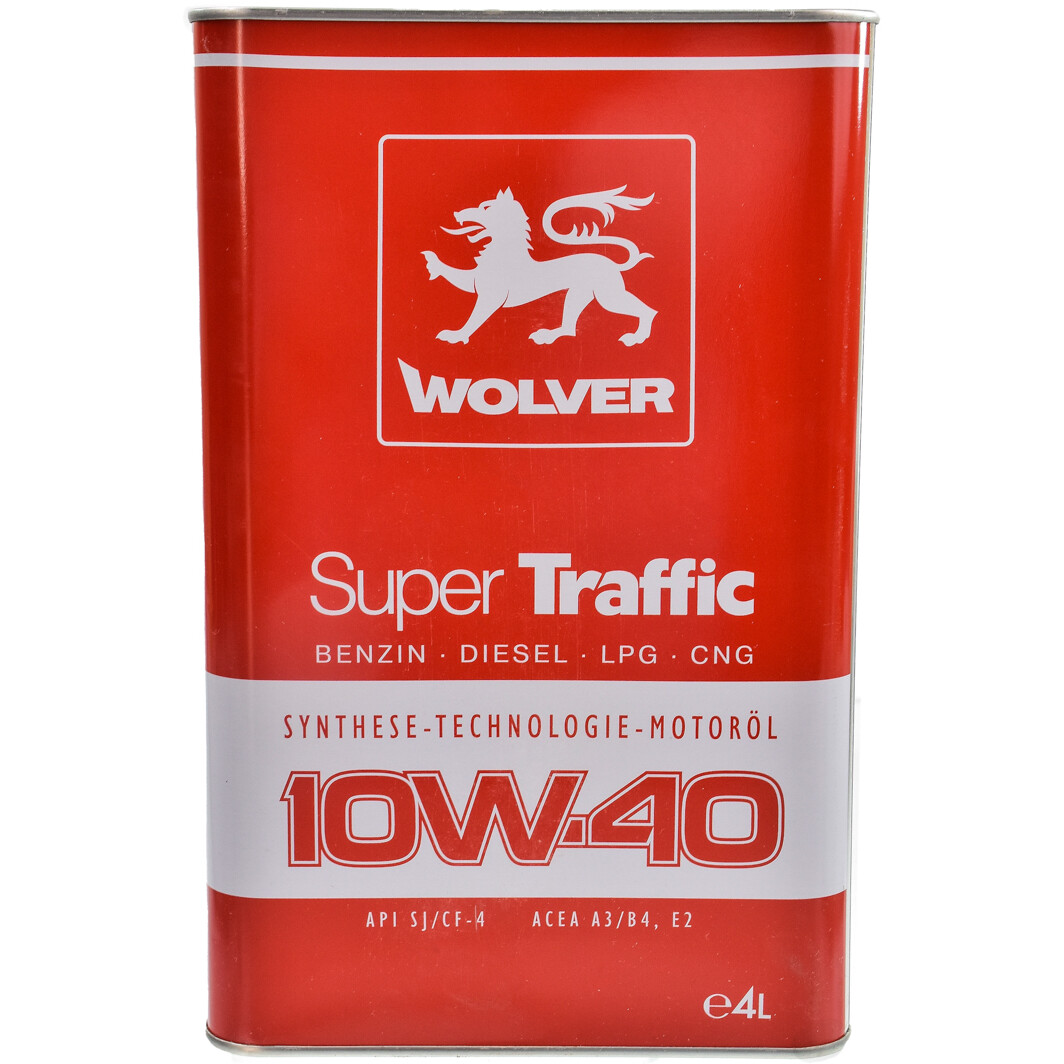 Моторное масло Wolver Super Traffic 10W-40 4 л на Chrysler PT Cruiser
