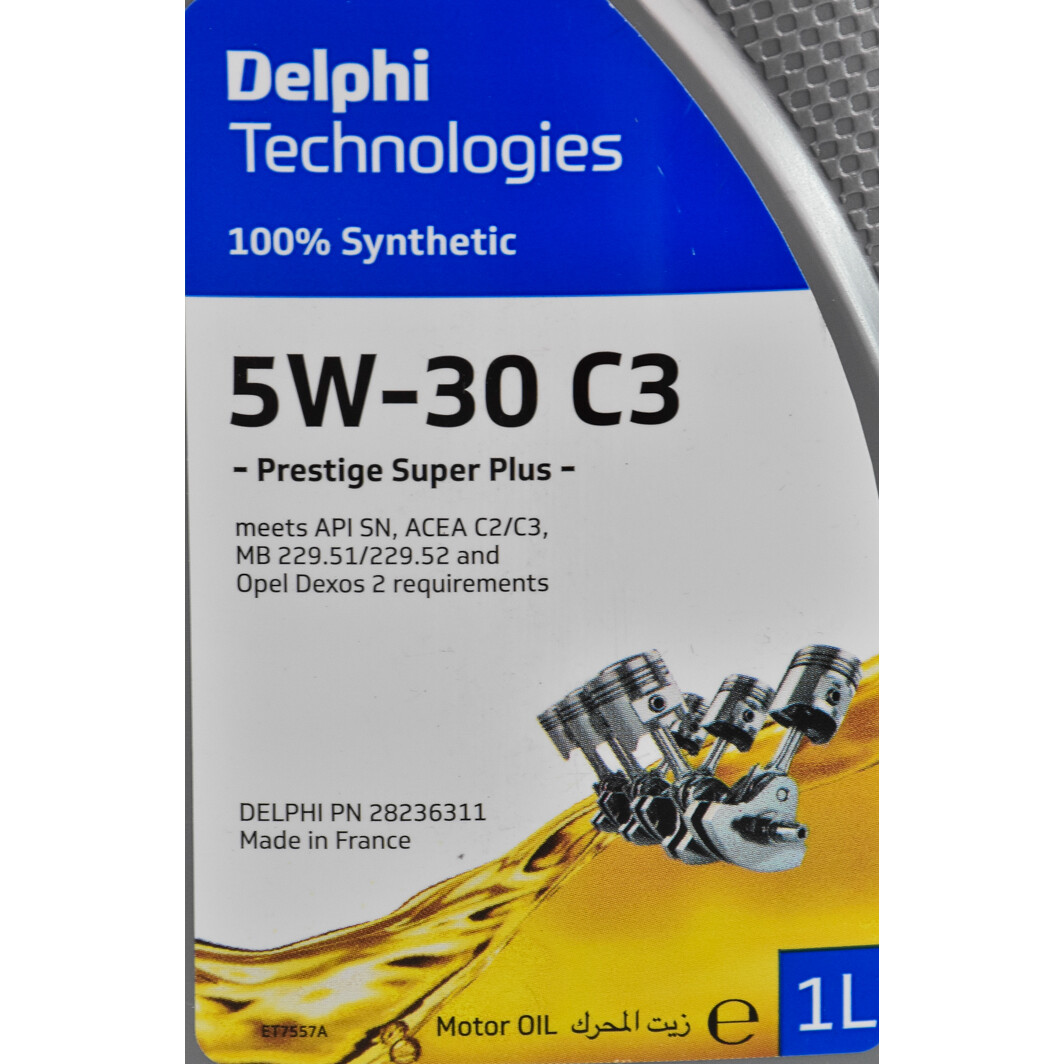 Моторна олива Delphi Prestige Super Plus C3 5W-30 1 л на Dodge Ram