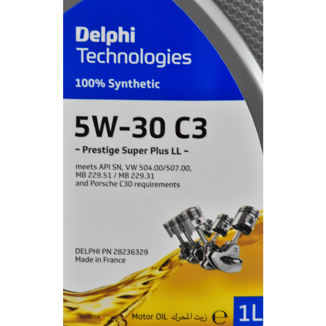 Моторна олива Delphi Prestige Super Plus LL 5W-30 1 л на Peugeot 4008