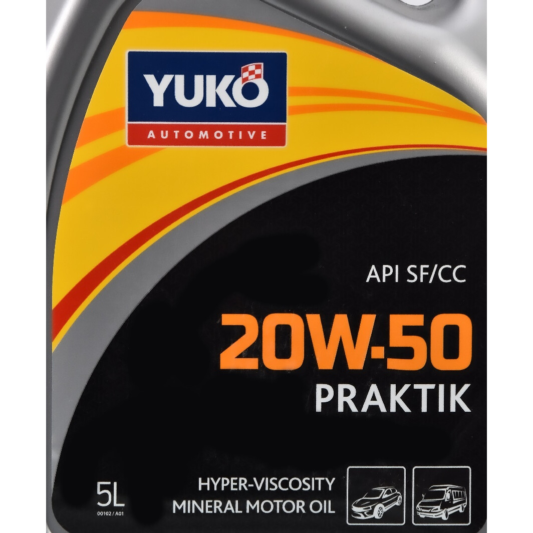 Моторна олива Yuko Praktik 20W-50 5 л на Opel Vivaro