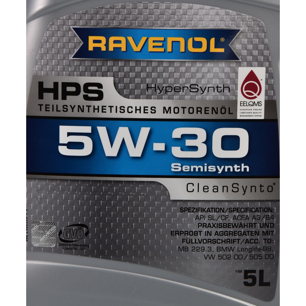 Моторна олива Ravenol HPS 5W-30 5 л на Acura RSX