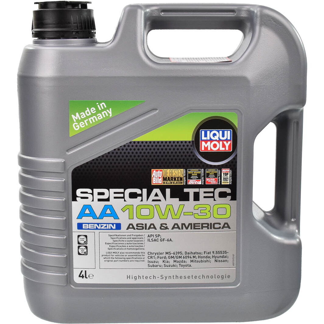 Моторна олива Liqui Moly Special Tec AA Benzin 10W-30 4 л на Lancia Kappa