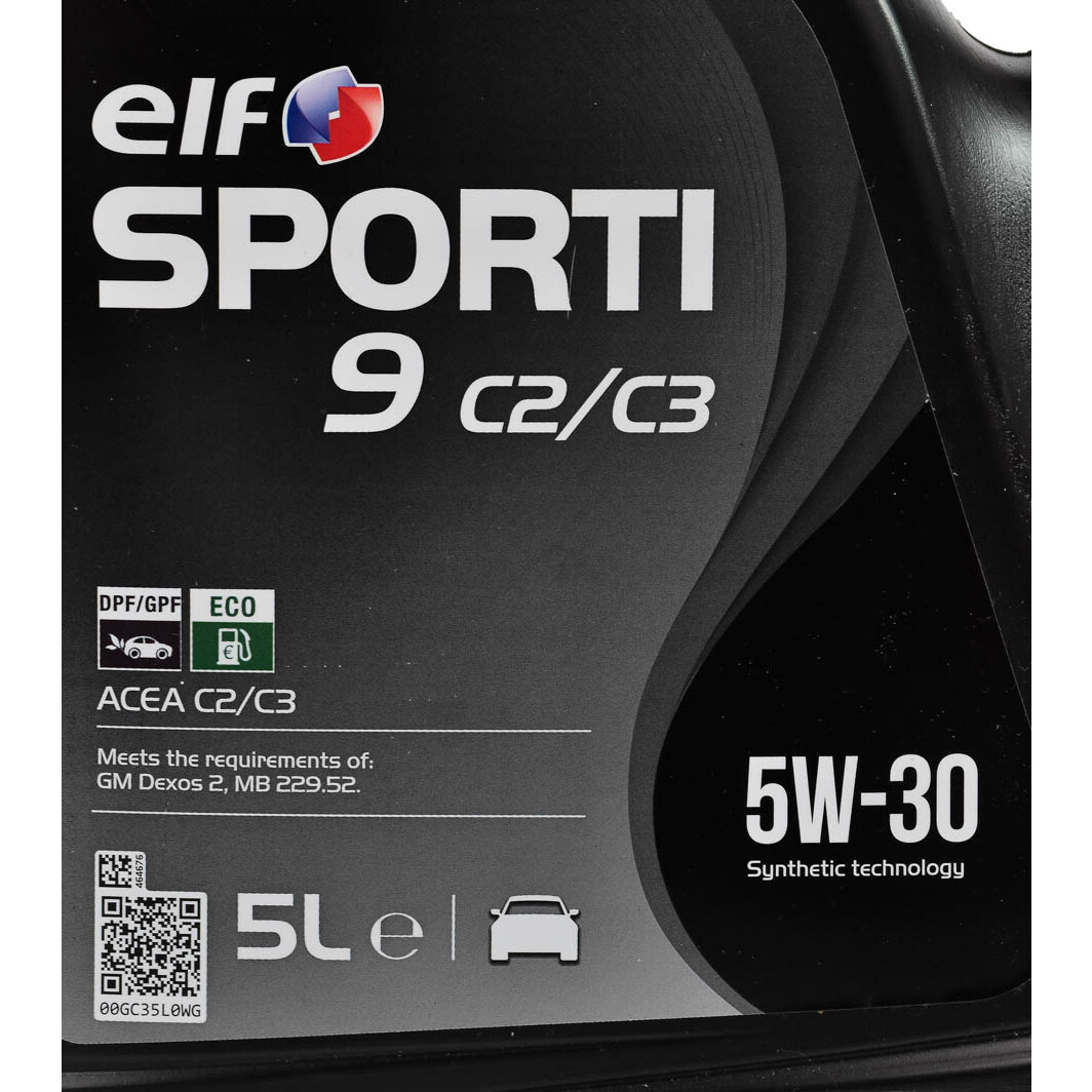 Моторное масло Elf Sporti 9 C2/C3 5W-30 5 л на Suzuki SX4