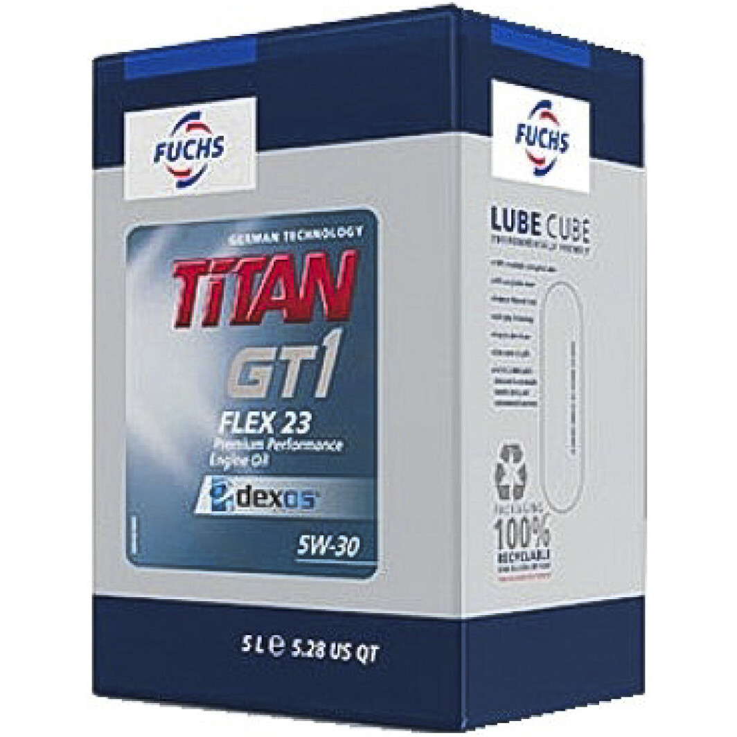 Моторное масло Fuchs TITAN GT1 FLEX 23 Lube Cube 5W-30 5 л на Citroen ZX