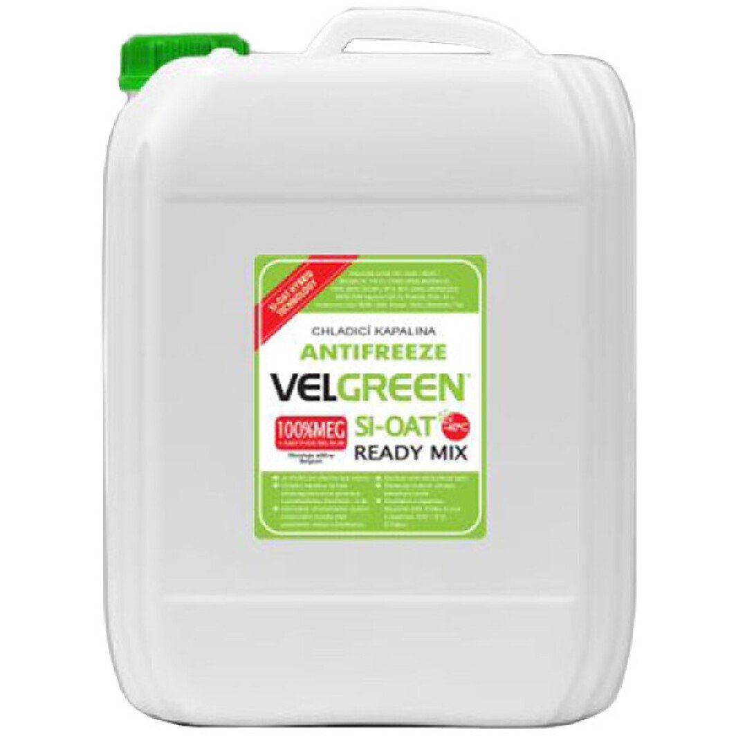 Готовий антифриз VELVANA Velgreen SI-OAT READY MIX G11 зелений -40 °C 20 л