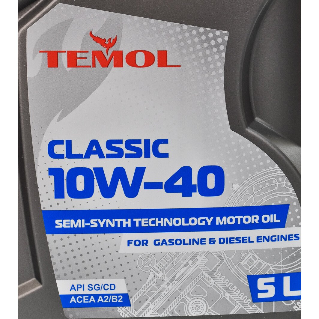Моторное масло TEMOL Classic 10W-40 5 л на Suzuki Alto