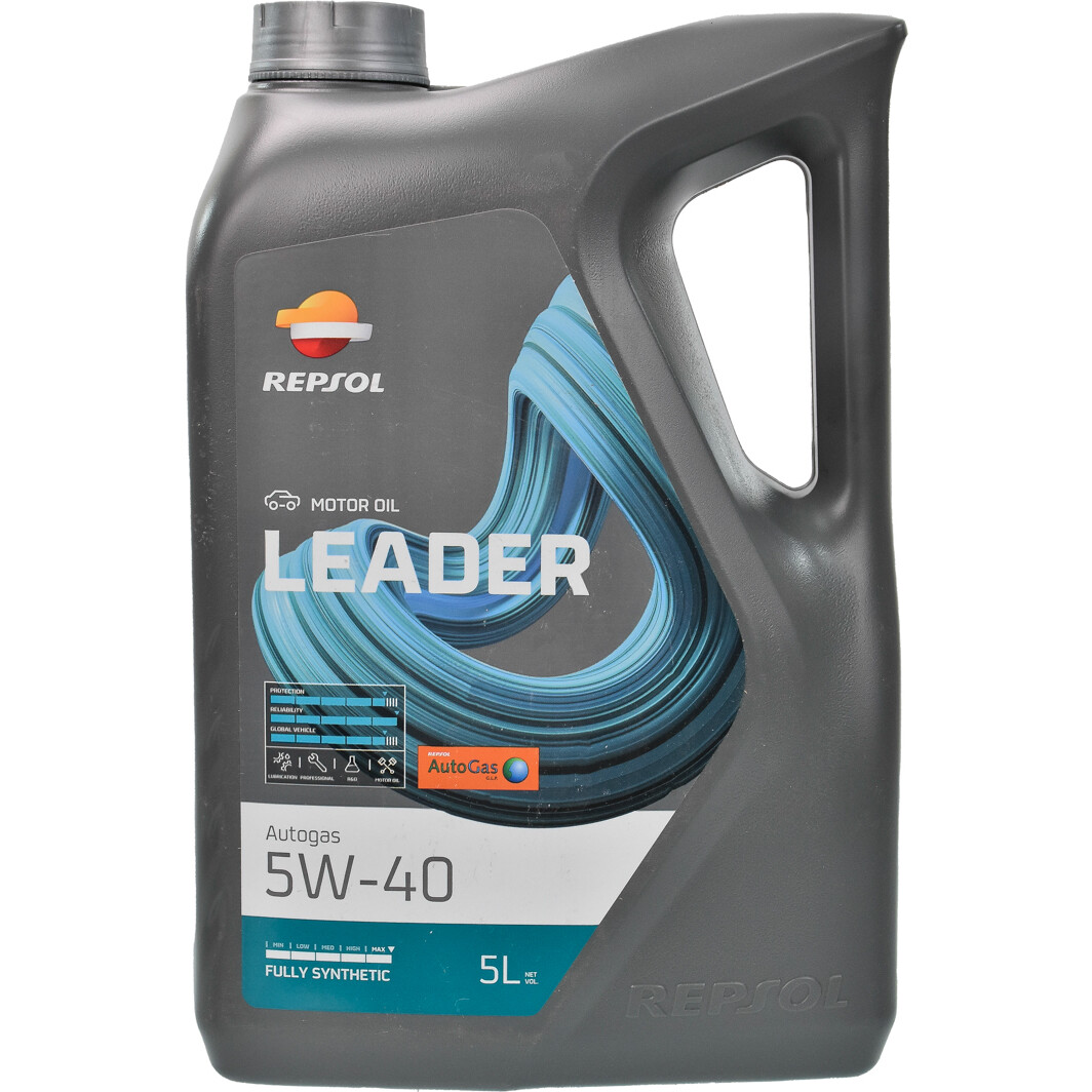 Repsol Leader Autogas 5W-40 (5 л) моторное масло 5 л