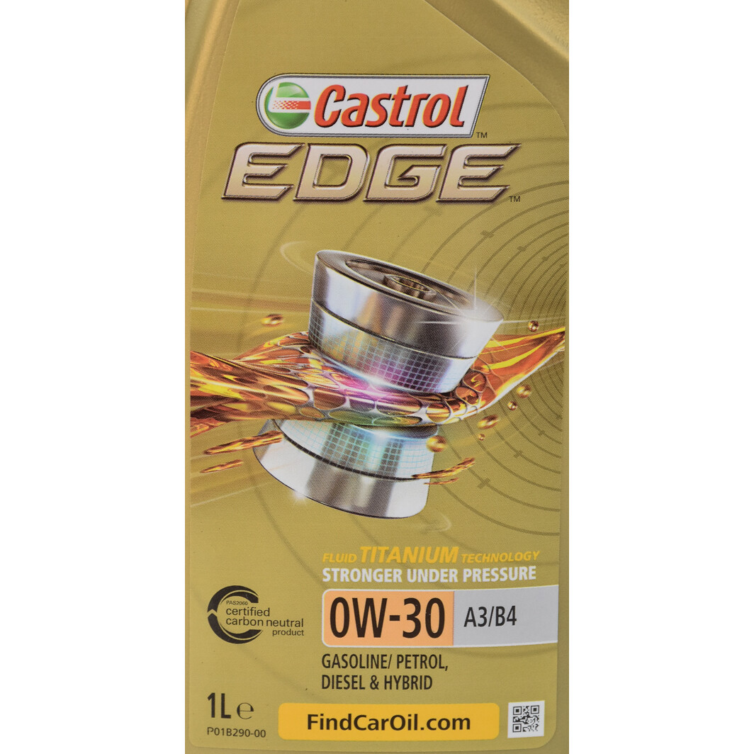 Моторное масло Castrol EDGE A3/B4 0W-30 1 л на Alfa Romeo 146