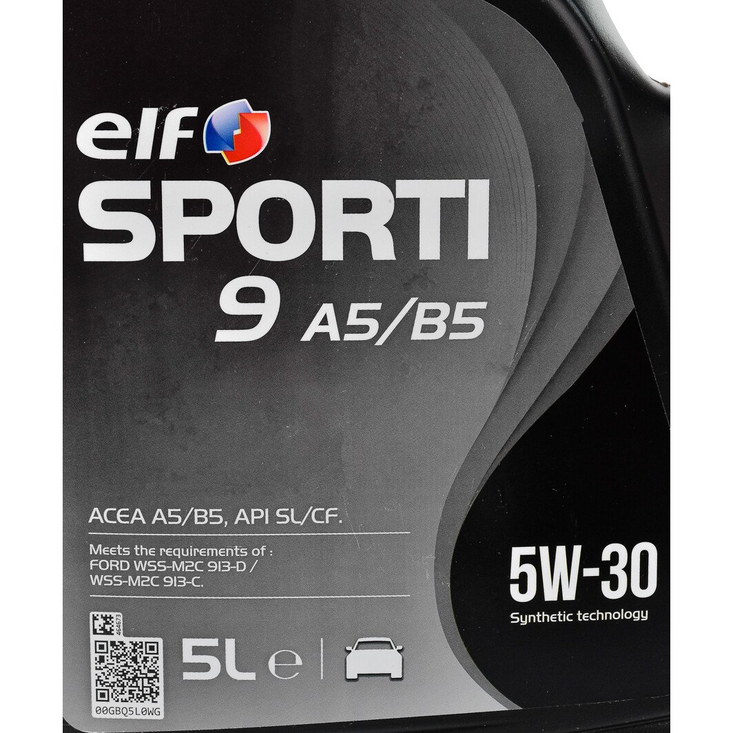 Моторное масло Elf Sporti 9 A5/B5 5W-30 5 л на Chery M11