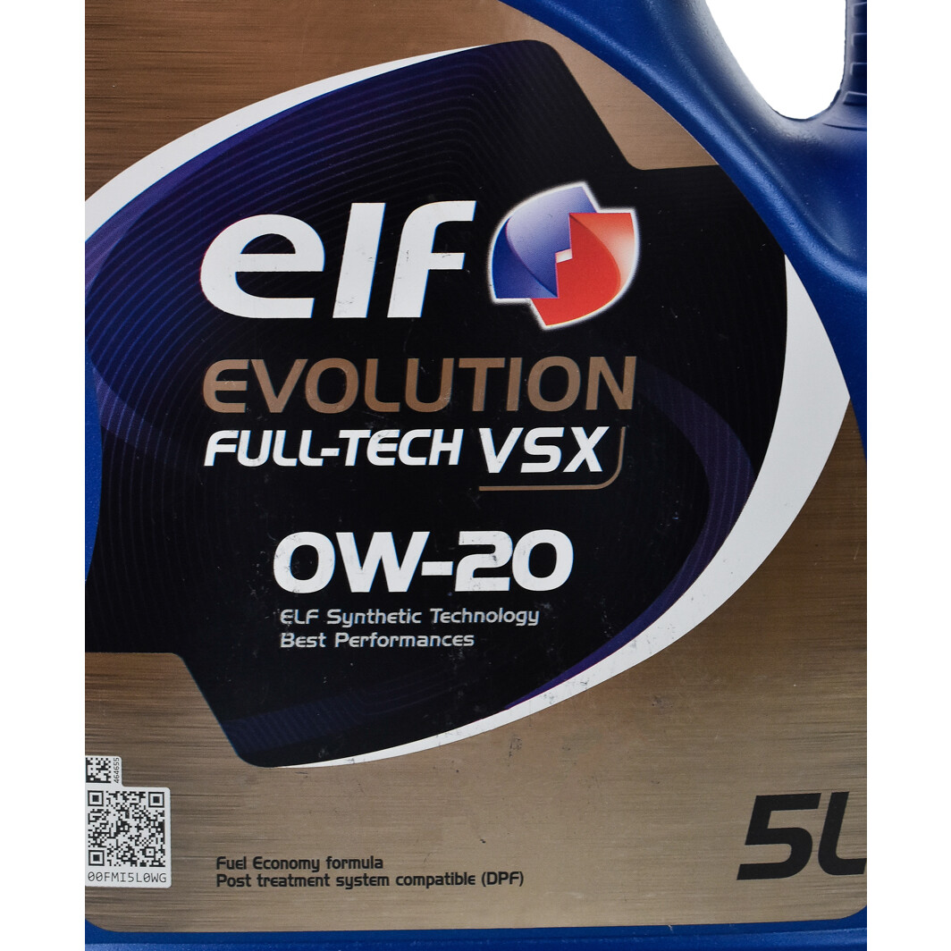 Моторна олива Elf Evolution Full-Tech VSX 0W-20 на Peugeot 107