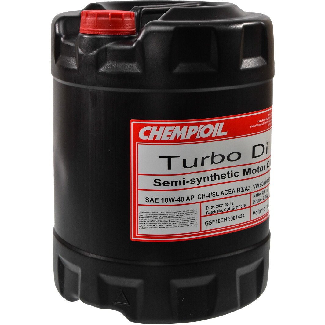 Моторное масло Chempioil Turbo DI 10W-40 10 л на Citroen DS4