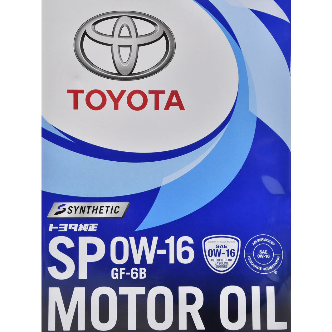 Моторное масло Toyota SP 0W-16 4 л на Hyundai Equus