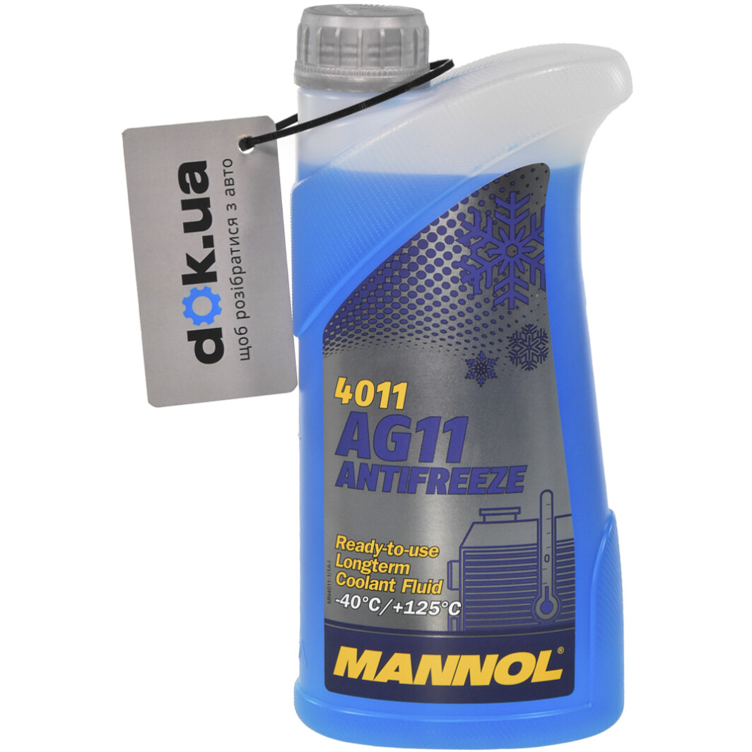 Готовый антифриз Mannol AG11 Longterm G11 синий -40 °C