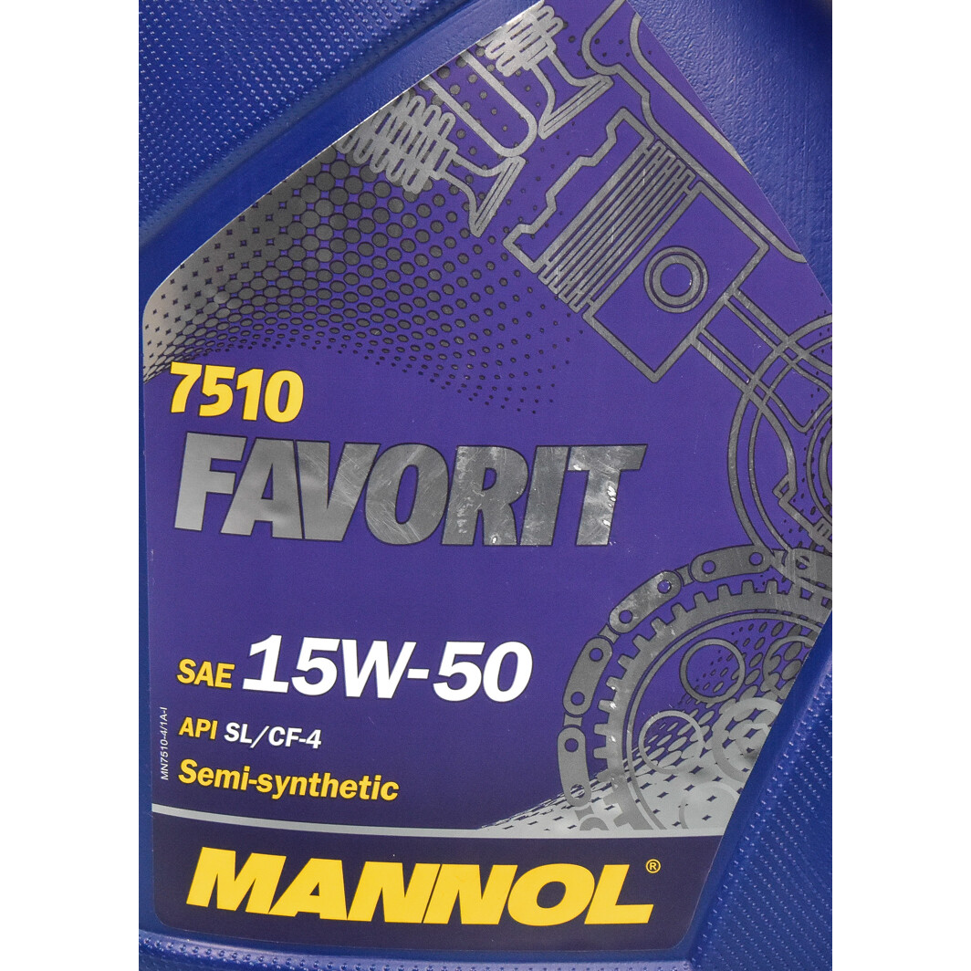 Моторное масло Mannol Favorit 15W-50 4 л на Chevrolet Lumina