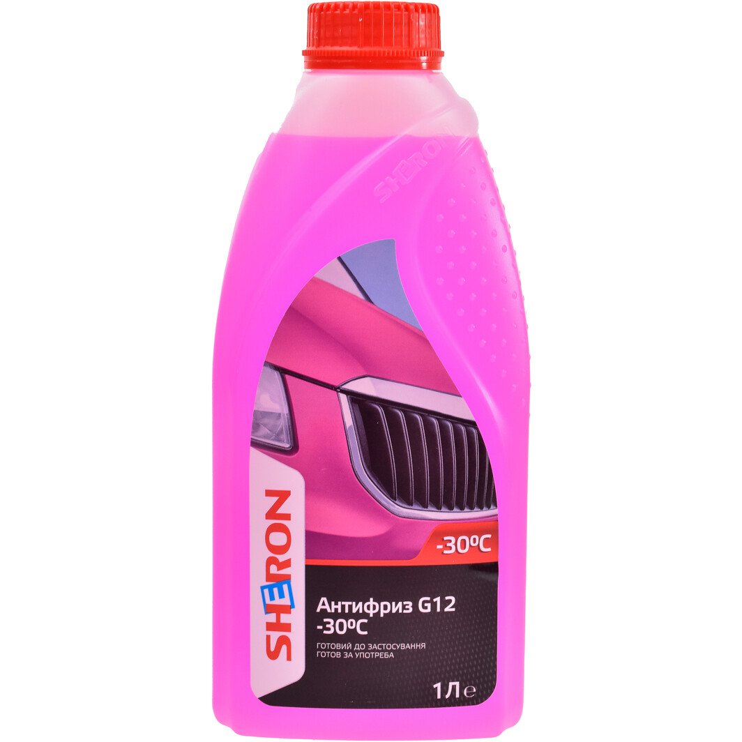 Готовый антифриз SHERON G12 розовый -30 °C 1 л