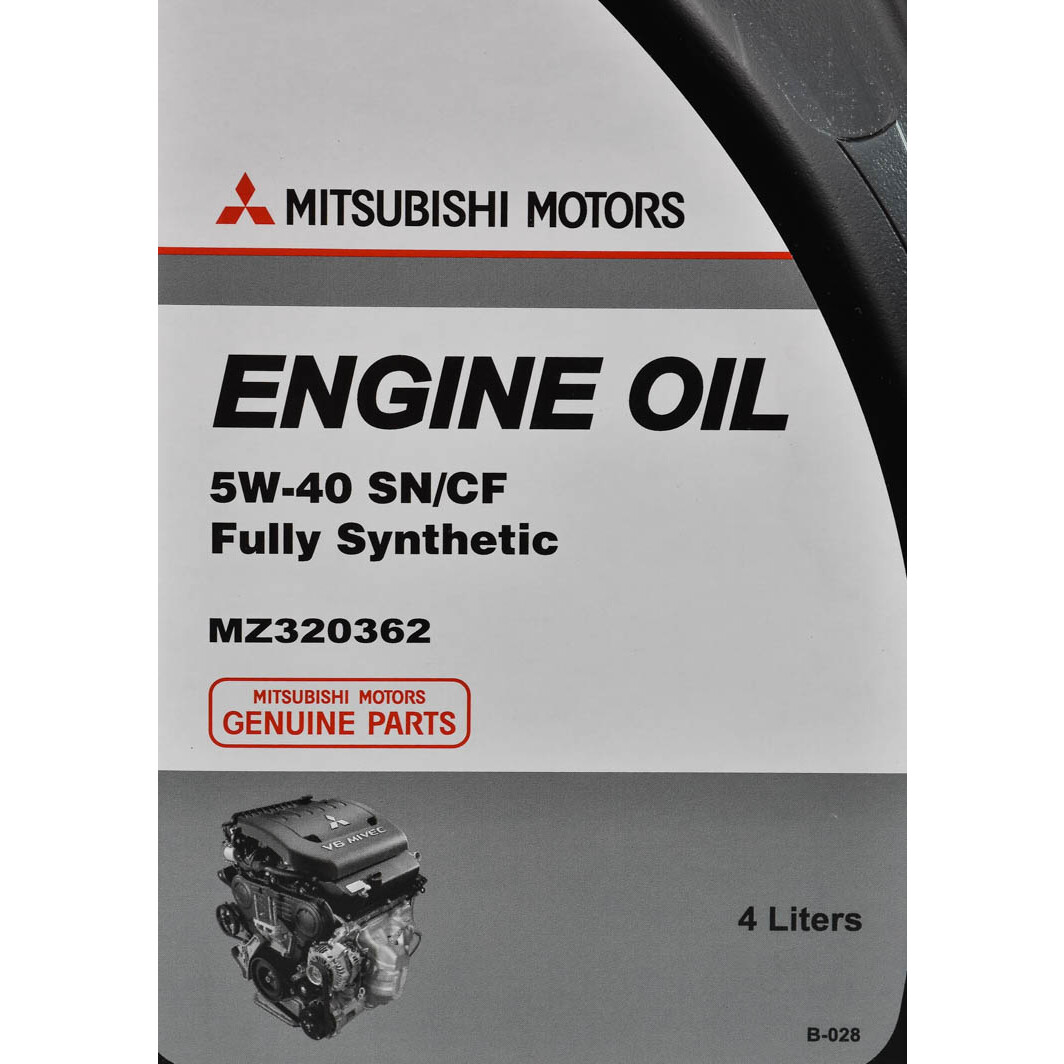 Моторное масло Mitsubishi Engine Oil SN/CF 5W-40 4 л на Lancia Kappa