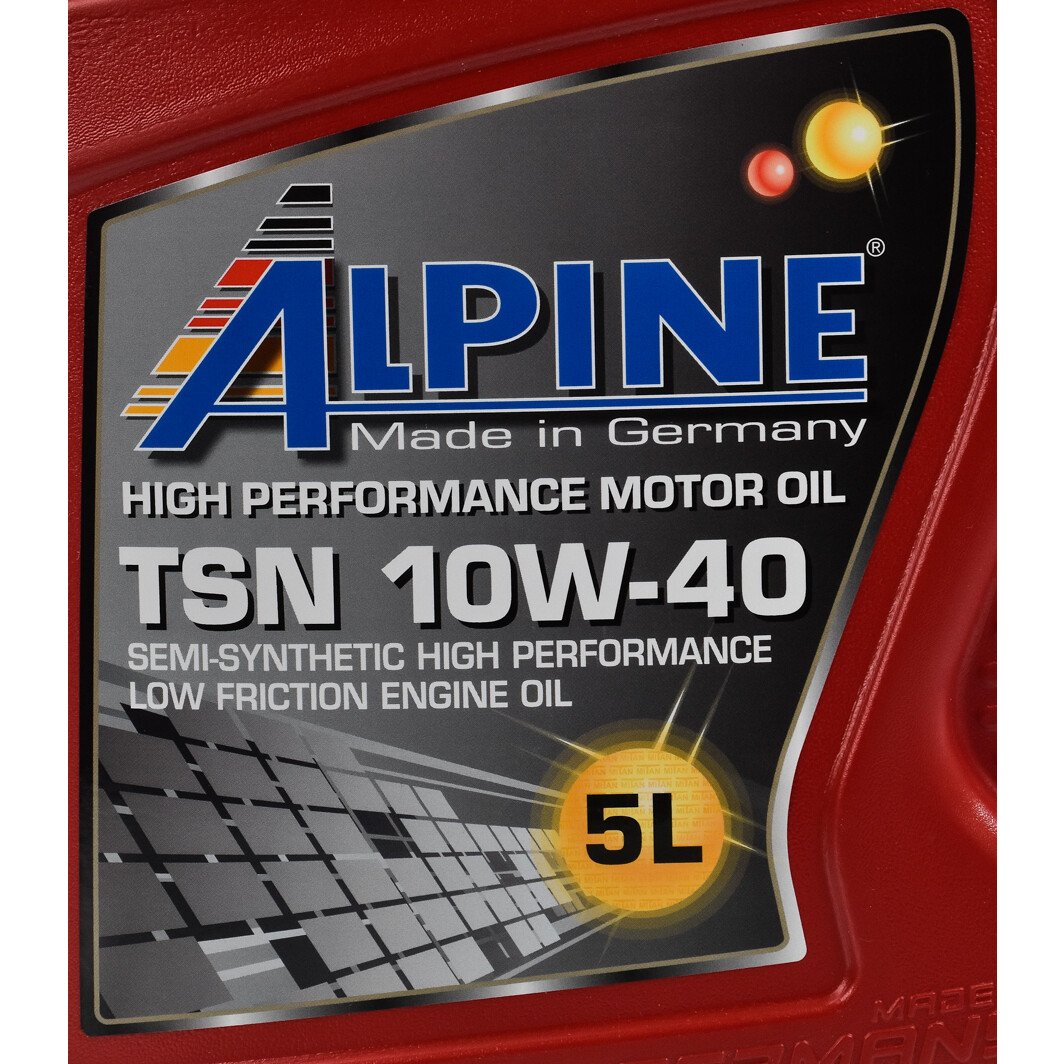 Моторное масло Alpine TSN 10W-40 5 л на Chevrolet Matiz