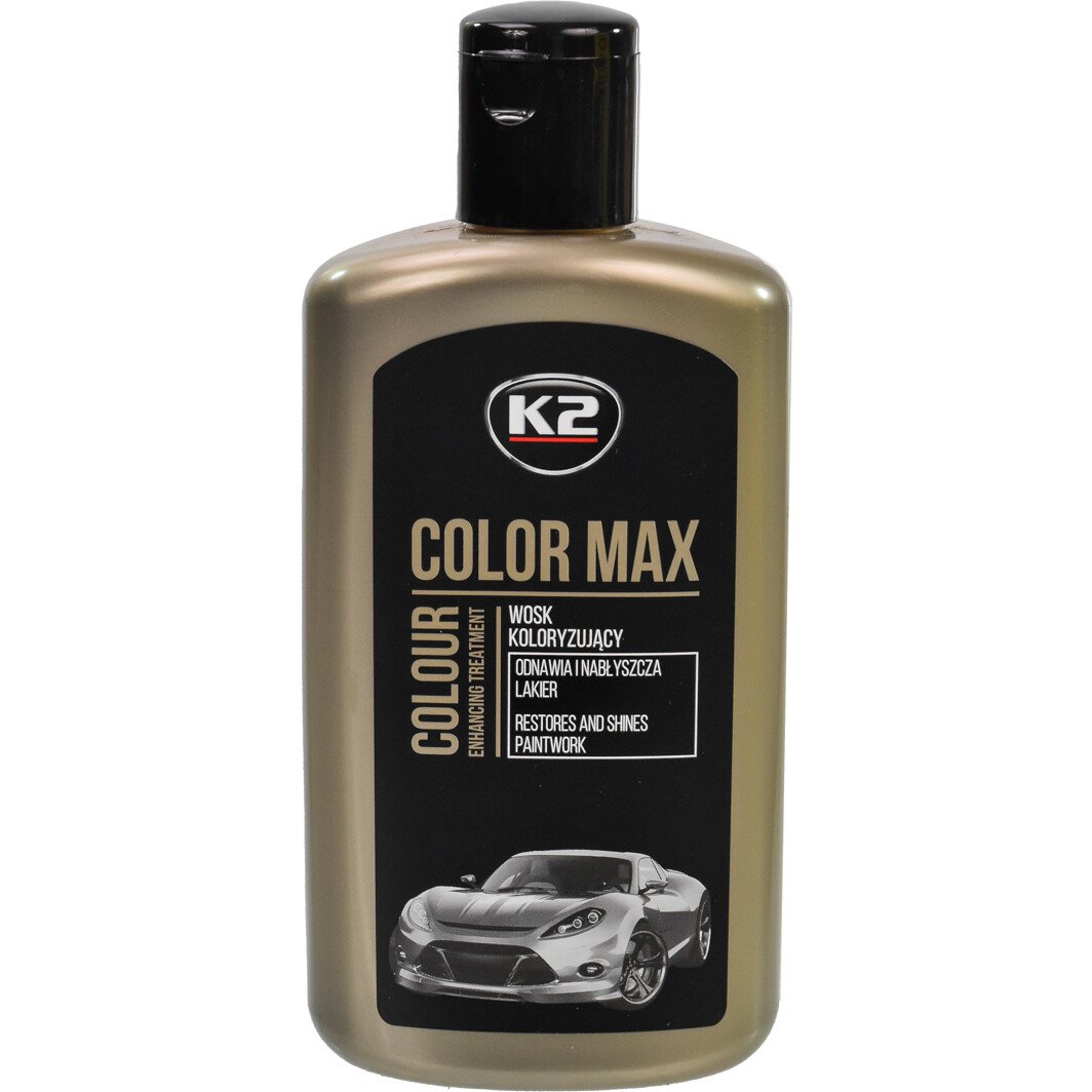 Кольоровий поліроль для кузова K2 Color Max (Black) чорний 250 мл