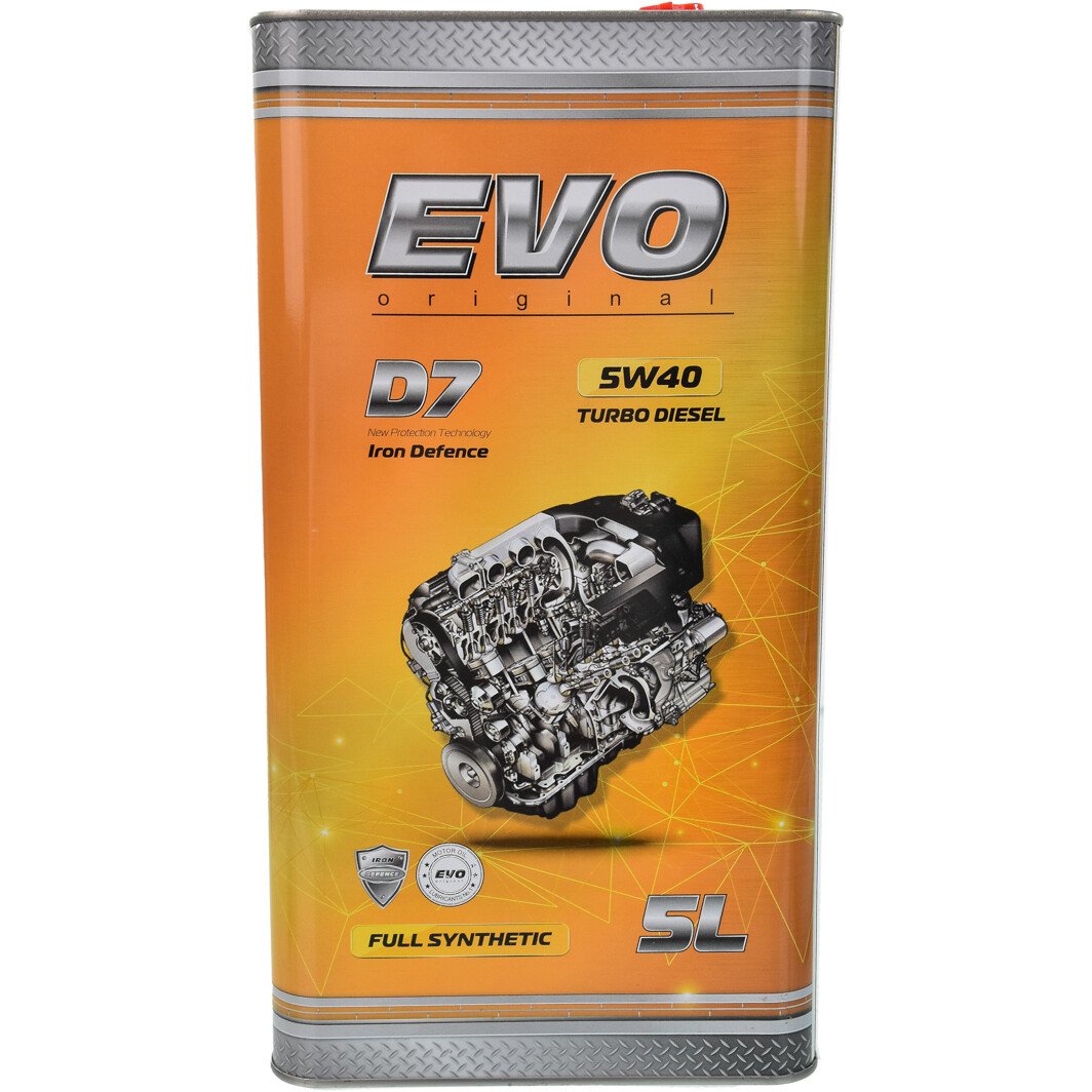 Моторное масло EVO D7 Turbo Diesel 5W-40 5 л на Seat Cordoba