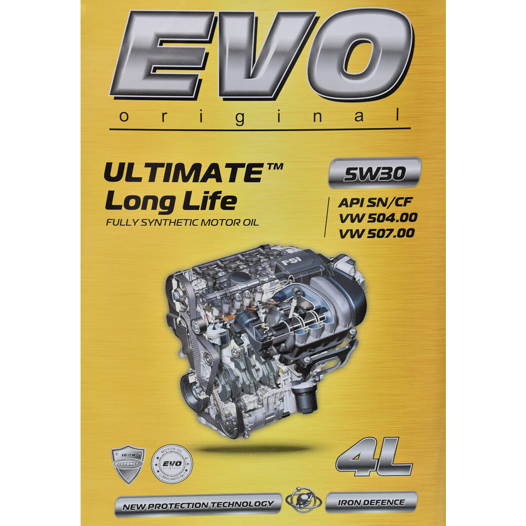 Моторное масло EVO Ultimate LongLife 5W-30 для Suzuki XL7 4 л на Suzuki XL7