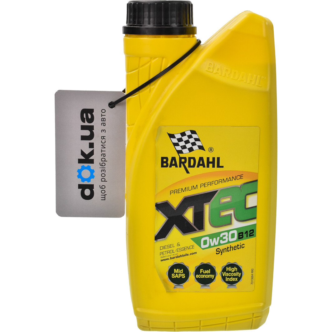 Моторное масло Bardahl XTEC B12 0W-30 1 л на Opel GT