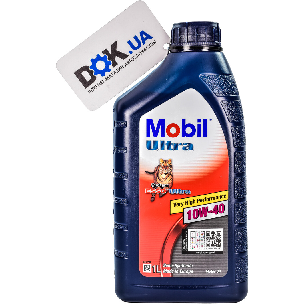 Моторна олива Mobil Ultra 10W-40 1 л на Fiat Croma