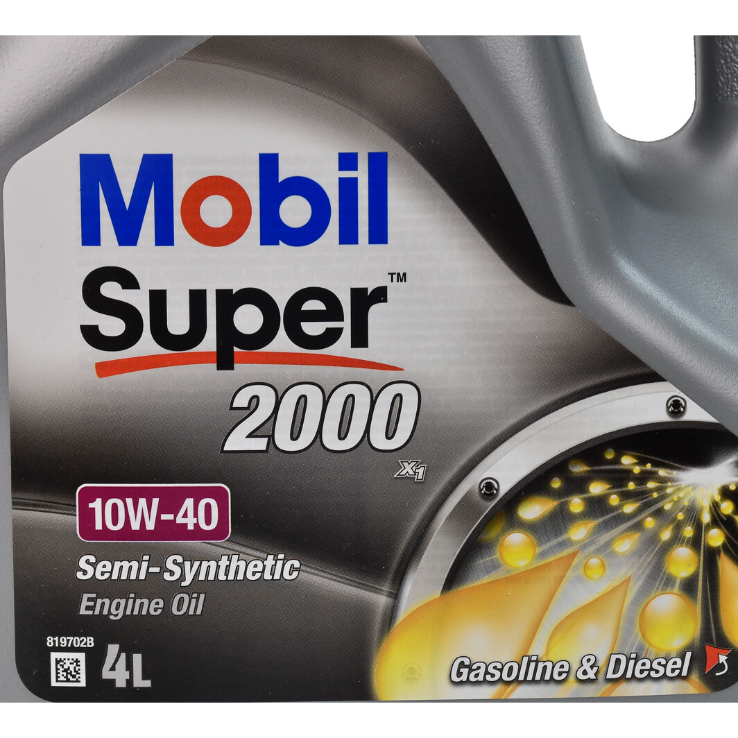 Моторна олива Mobil Super 2000 X1 10W-40 4 л на Alfa Romeo RZ