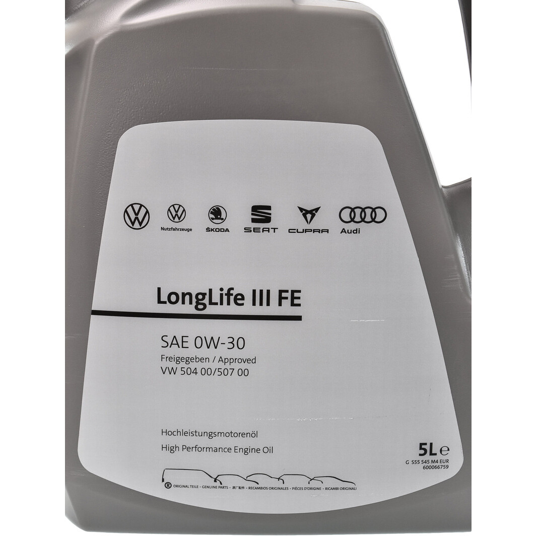 Моторное масло VAG LongLife III FE 0W-30 5 л на Ford Fusion