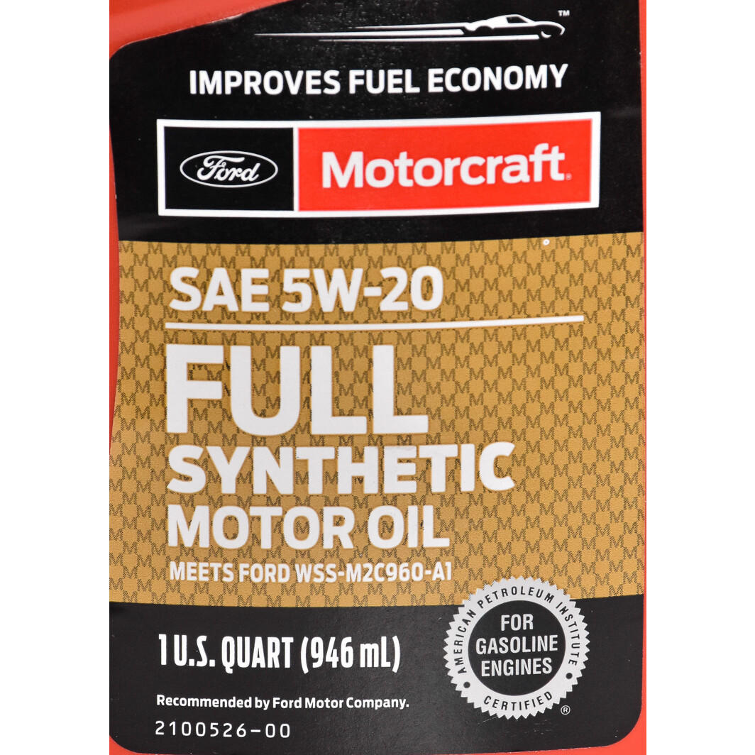 Моторна олива Ford Motorcraft Full Synthetic 5W-20 0,95 л на Jeep Commander