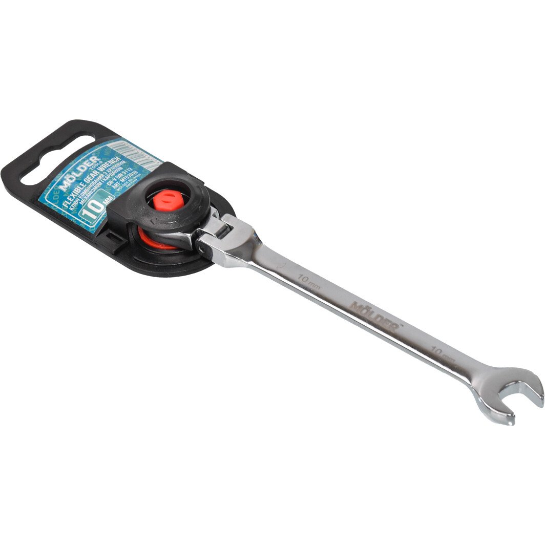 Ключ тріскачка комбінований Molder MT57010 I-подібний 10 мм з шарніром