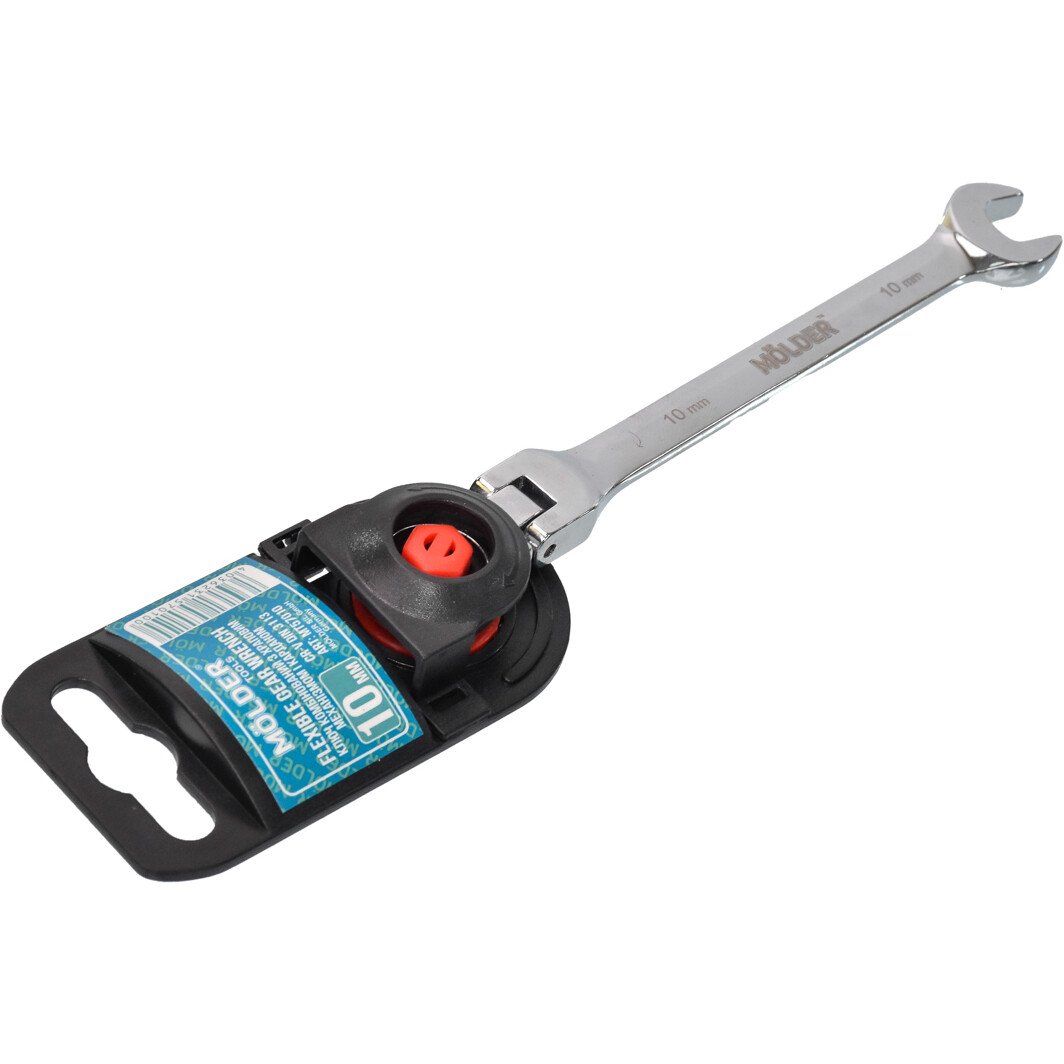 Ключ комбинированный трещоточный Molder MT57010 I-образный 10 мм с шарниром