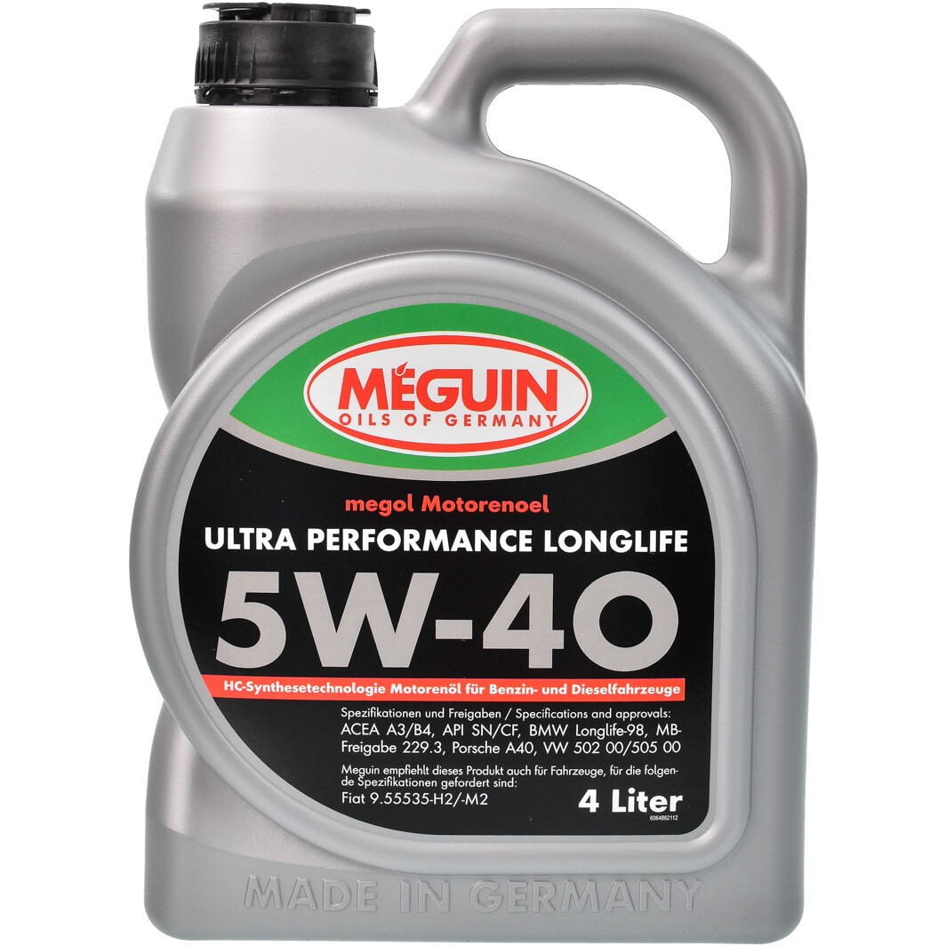 Моторное масло Meguin Ultra Performance Longlife 5W-40 4 л на Chevrolet Cobalt
