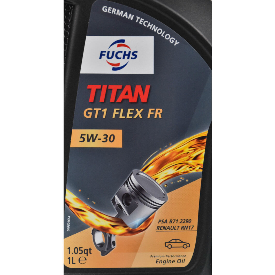 Моторна олива Fuchs Titan GT1 Flex FR 5W-30 1 л на Porsche Cayman