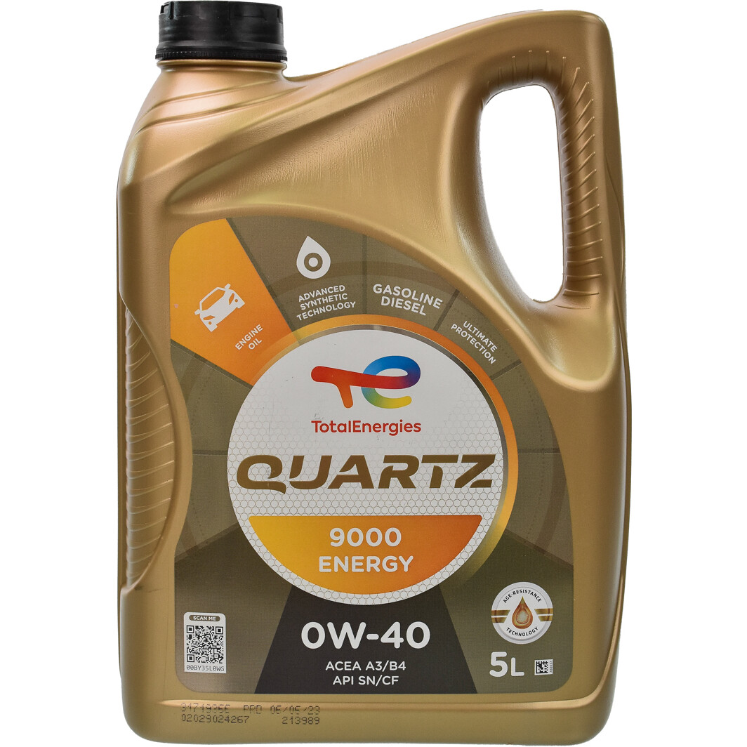 Моторное масло Total Quartz 9000 Energy 0W-40 5 л на Acura MDX