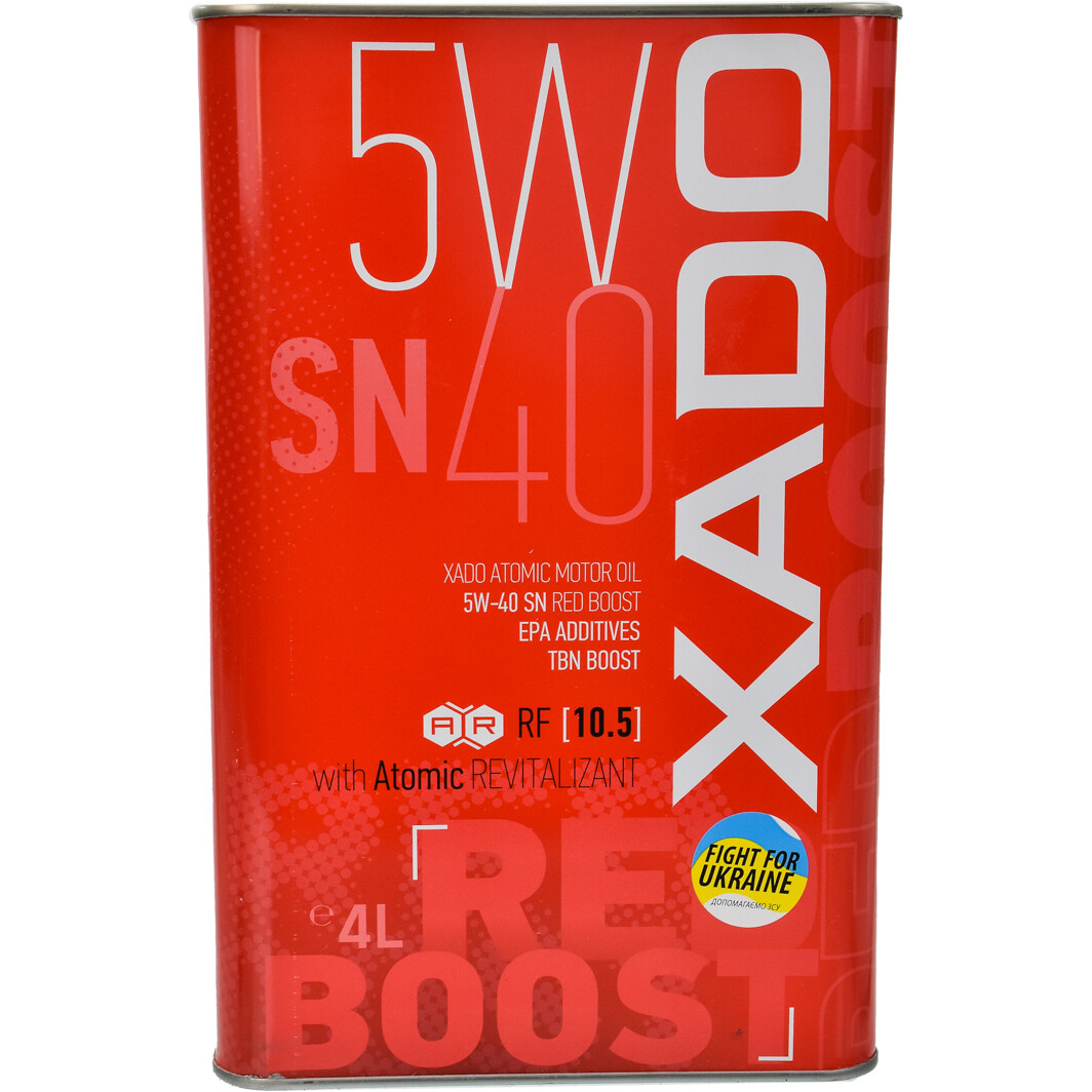 Моторна олива Xado Atomic Oil SN RED BOOST 5W-40 на Audi 80